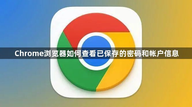 Chrome浏览器如何查看已保存的密码和帐户信息1