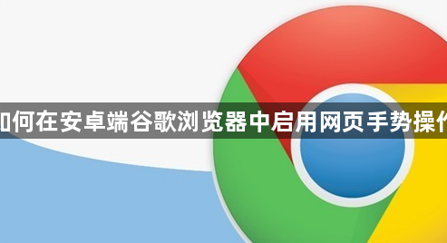 如何在安卓端谷歌浏览器中启用网页手势操作1