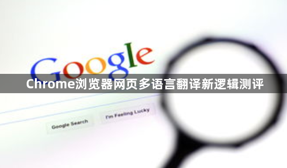 Chrome浏览器网页多语言翻译新逻辑测评1