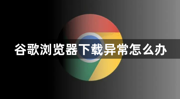 谷歌浏览器下载异常怎么办1