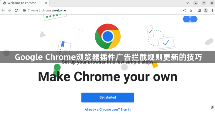 Google Chrome浏览器插件广告拦截规则更新的技巧1