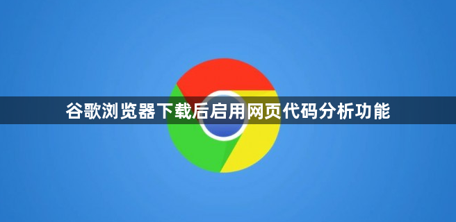 谷歌浏览器下载后启用网页代码分析功能1