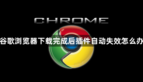 谷歌浏览器下载完成后插件自动失效怎么办1