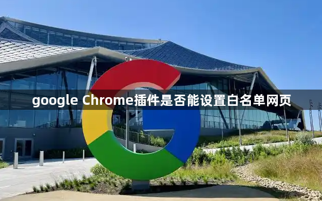 google Chrome插件是否能设置白名单网页1