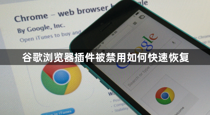 谷歌浏览器插件被禁用如何快速恢复1