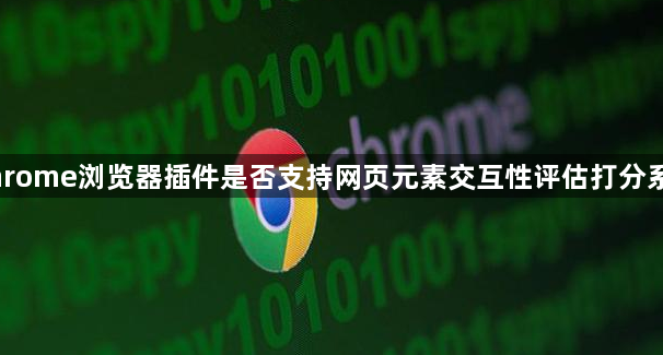 Chrome浏览器插件是否支持网页元素交互性评估打分系统1
