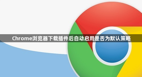 Chrome浏览器下载插件后自动启用是否为默认策略1