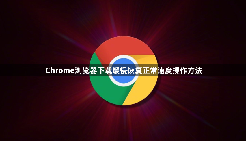 Chrome浏览器下载缓慢恢复正常速度操作方法1
