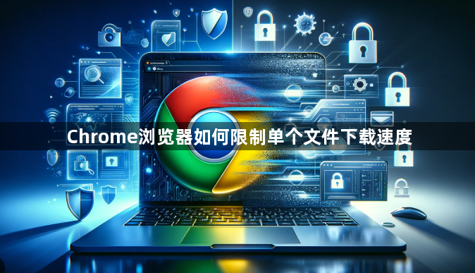 Chrome浏览器如何限制单个文件下载速度1