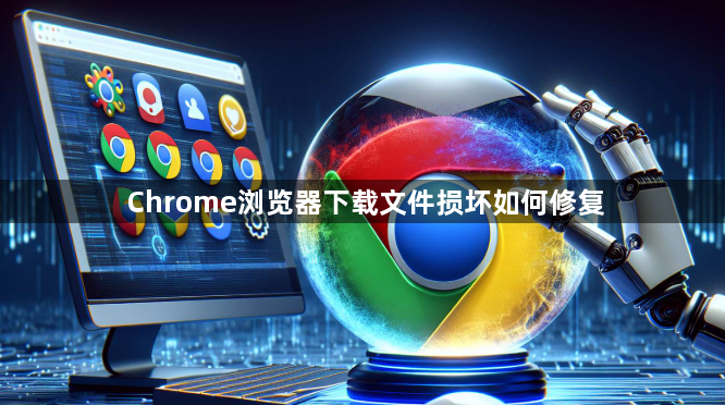 Chrome浏览器下载文件损坏如何修复1