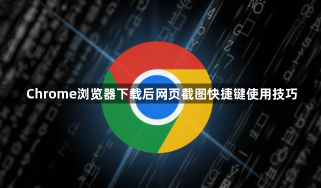 Chrome浏览器下载后网页截图快捷键使用技巧1