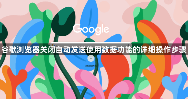 谷歌浏览器关闭自动发送使用数据功能的详细操作步骤1