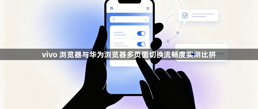 vivo 浏览器与华为浏览器多页面切换流畅度实测比拼1