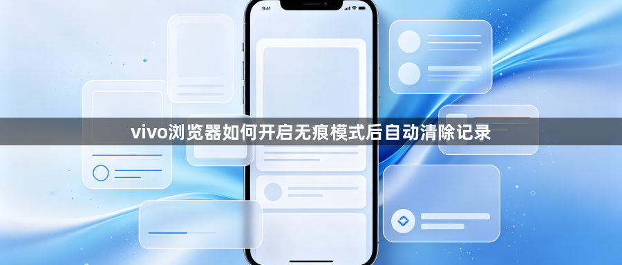 vivo浏览器如何开启无痕模式后自动清除记录1