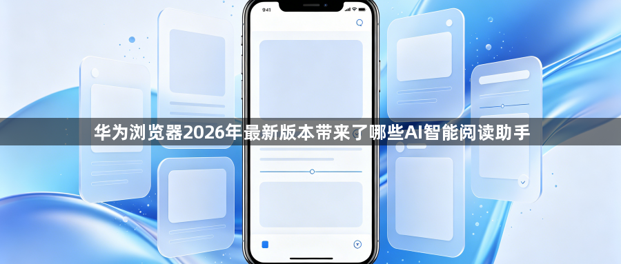 华为浏览器2026年最新版本带来了哪些AI智能阅读助手1