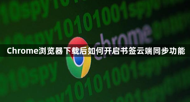 Chrome浏览器下载后如何开启书签云端同步功能1