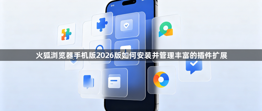 火狐浏览器手机版2026版如何安装并管理丰富的插件扩展1