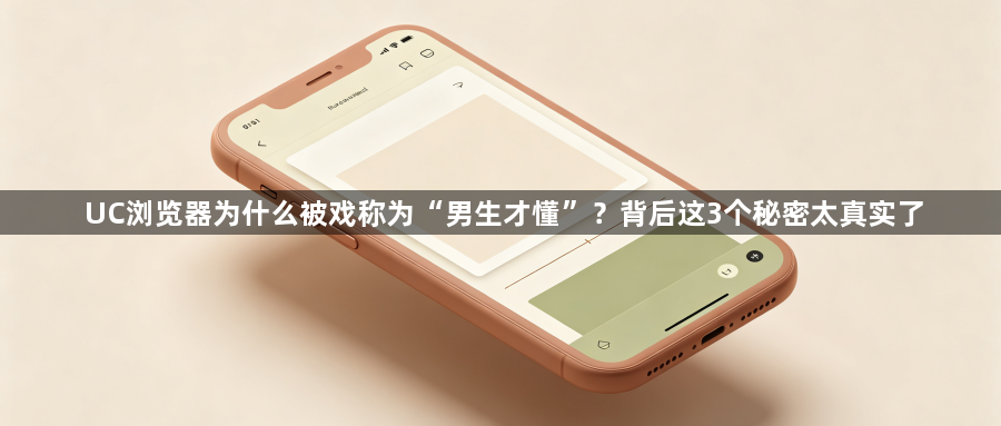 UC浏览器为什么被戏称为“男生才懂”?背后这3个秘密太真实了1