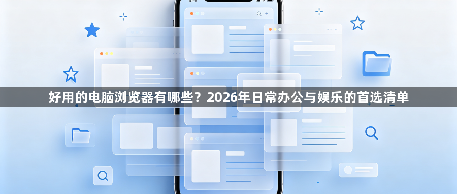 好用的电脑浏览器有哪些？2026年日常办公与娱乐的首选清单1