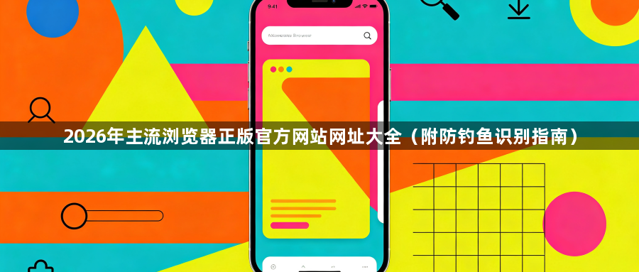 2026年主流浏览器正版官方网站网址大全(附防钓鱼识别指南)1