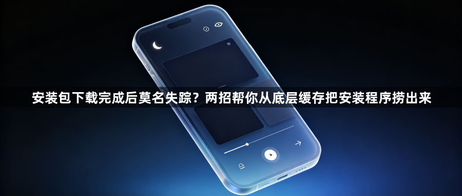 安装包下载完成后莫名失踪?两招帮你从底层缓存把安装程序捞出来1