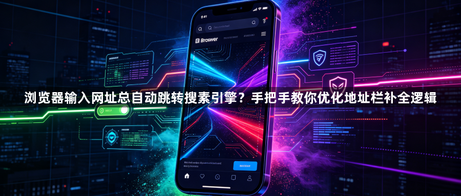 浏览器输入网址总自动跳转搜素引擎?手把手教你优化地址栏补全逻辑1