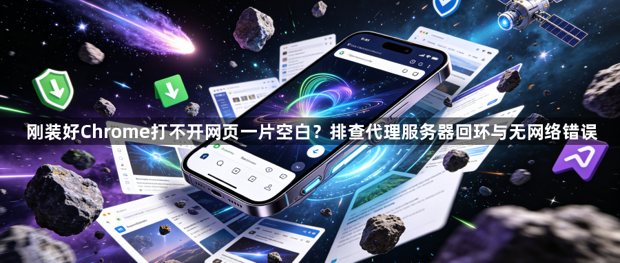 刚装好Chrome打不开网页一片空白?排查代理服务器回环与无网络错误1