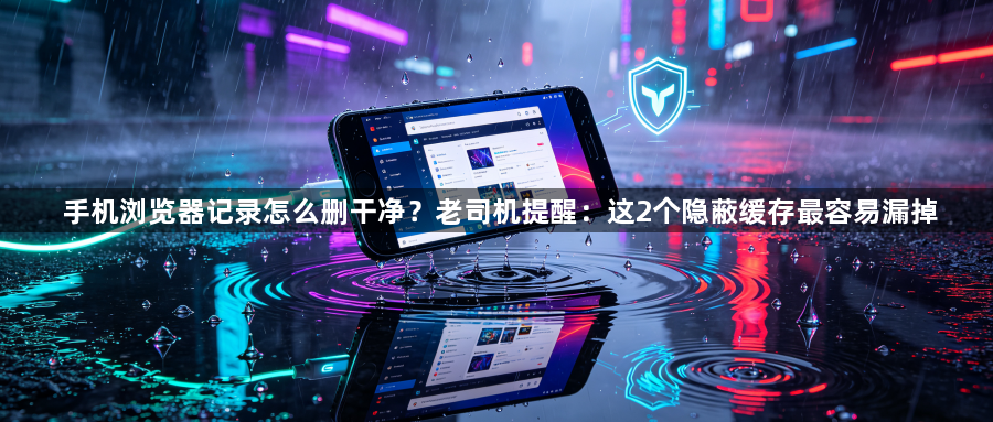 手机浏览器记录怎么删干净?老司机提醒:这2个隐蔽缓存最容易漏掉1