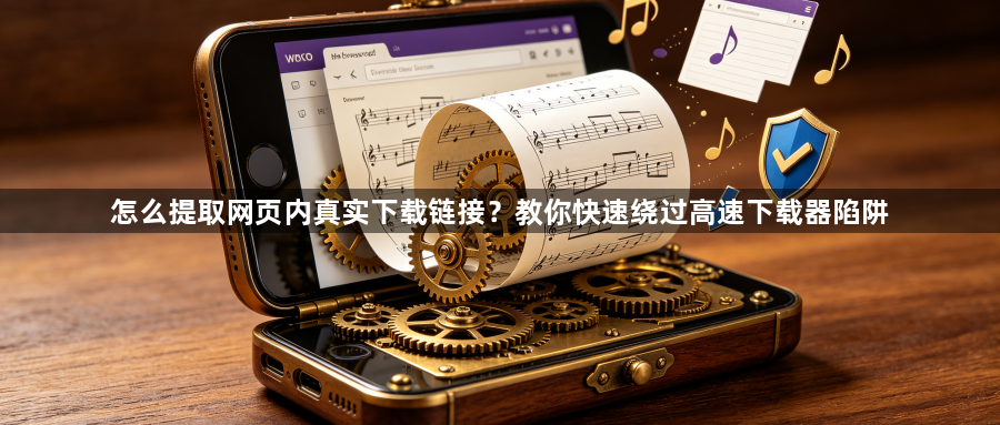 怎么提取网页内真实下载链接？教你快速绕过高速下载器陷阱1