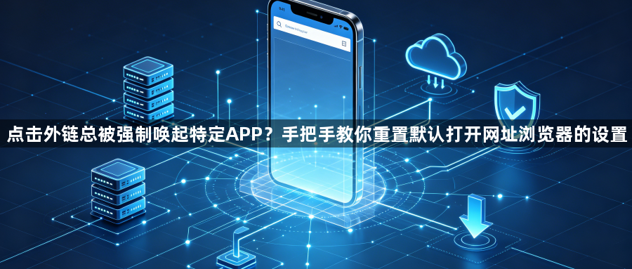 点击外链总被强制唤起特定APP?手把手教你重置默认打开网址浏览器的设置1