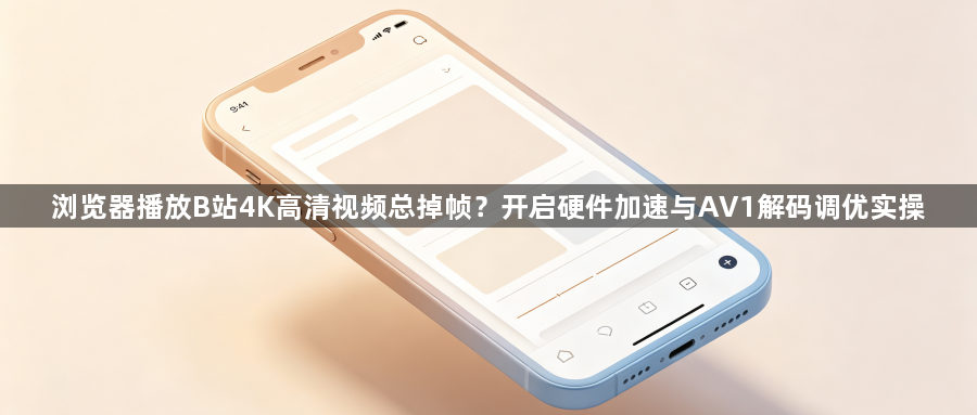 浏览器播放B站4K高清视频总掉帧?开启硬件加速与AV1解码调优实操1
