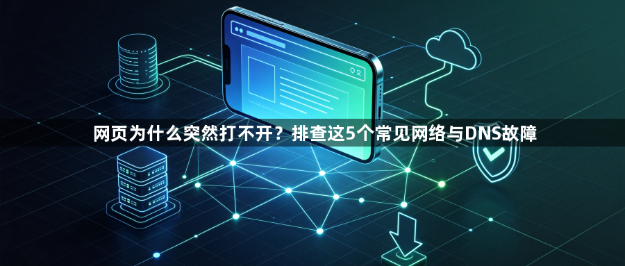 网页为什么突然打不开?排查这5个常见网络与DNS故障1