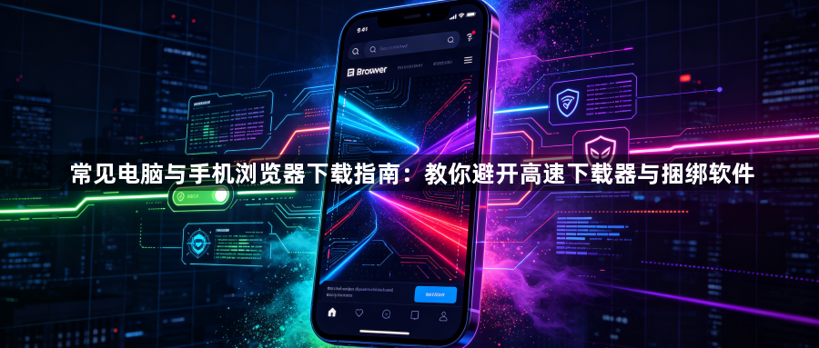 常见电脑与手机浏览器下载指南：教你避开高速下载器与捆绑软件1