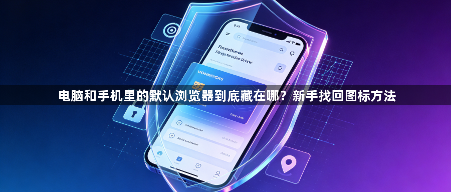 电脑和手机里的默认浏览器到底藏在哪？新手找回图标方法1