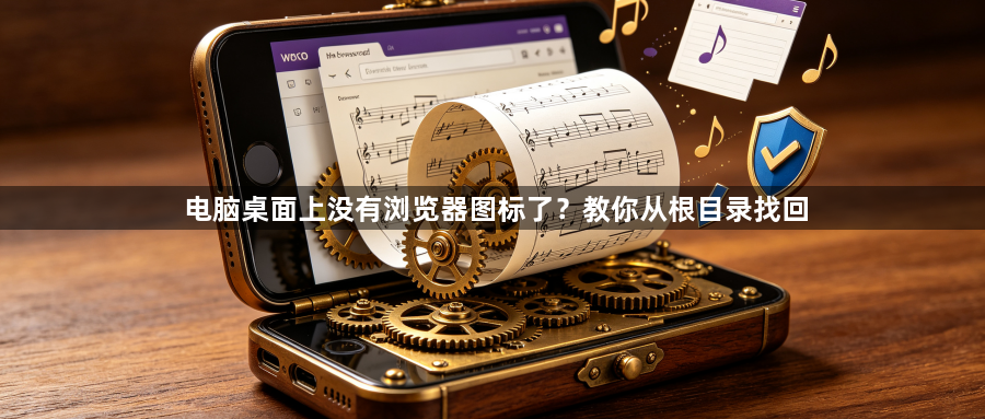 电脑桌面上没有浏览器图标了？教你从根目录找回1