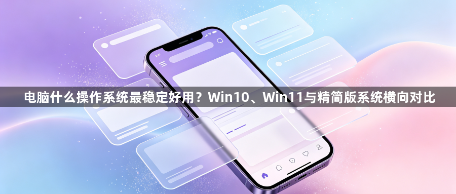 电脑什么操作系统最稳定好用?Win10、Win11与精简版系统横向对比1