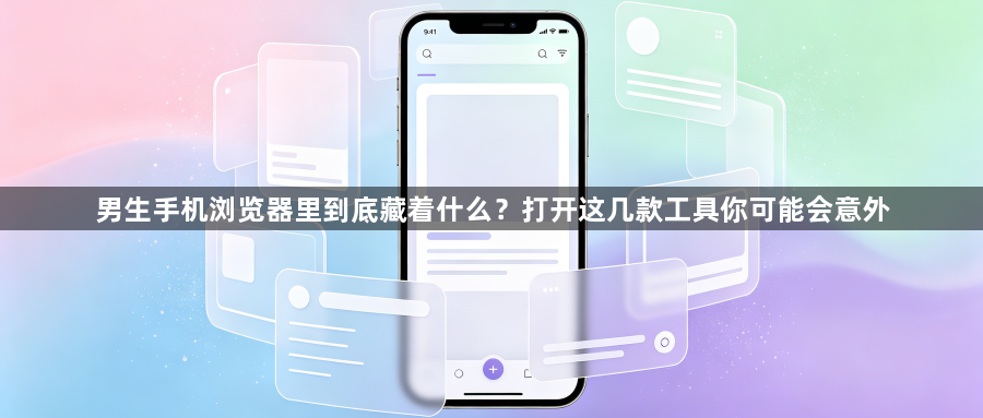 男生手机浏览器里到底藏着什么?打开这几款工具你可能会意外1