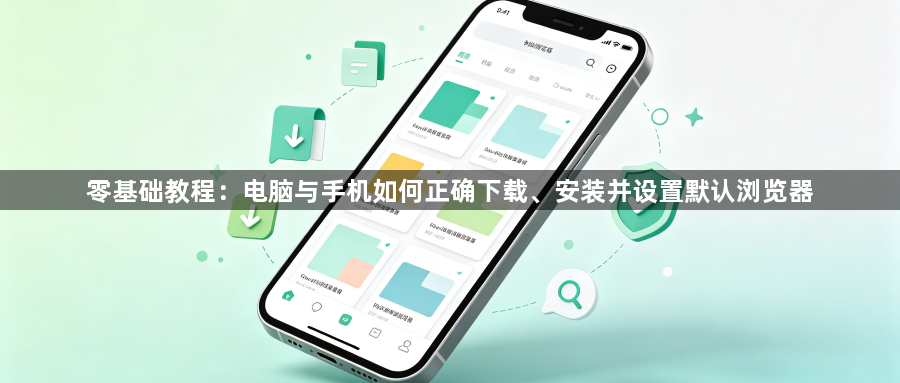 零基础教程:电脑与手机如何正确下载、安装并设置默认浏览器1