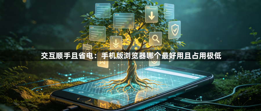 交互顺手且省电：手机版浏览器哪个最好用且占用极低1