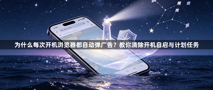 为什么每次开机浏览器都自动弹广告？教你清除开机自启与计划任务1